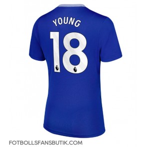 Everton Ashley Young #18 Replika Hemmatröja Damer 2024-25 Kortärmad